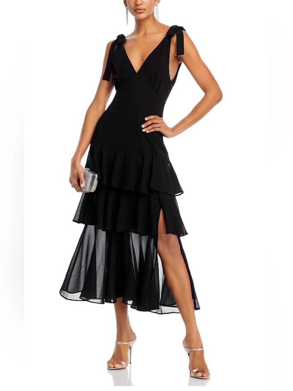 Wayf Hampton Tiered Evening Dress